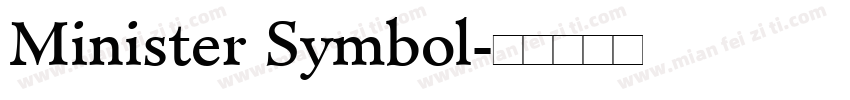 Minister Symbol字体转换